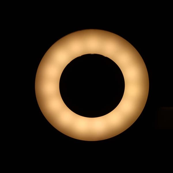 Justerbar Ringlampe til Livestreaming, Studiefotografering, Selfie, Fleksibel Fyldlampe