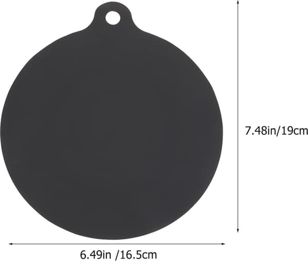 Non-slip pot holder, 4 pieces black, silicone induction hob protector, 22 cm kitchen utensil