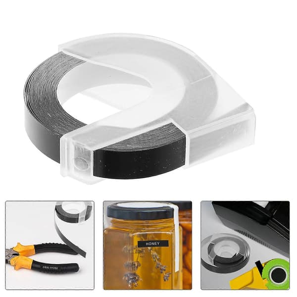 Embossing Label Tape Manual Label Machine for Decoration 1 Roll Paper