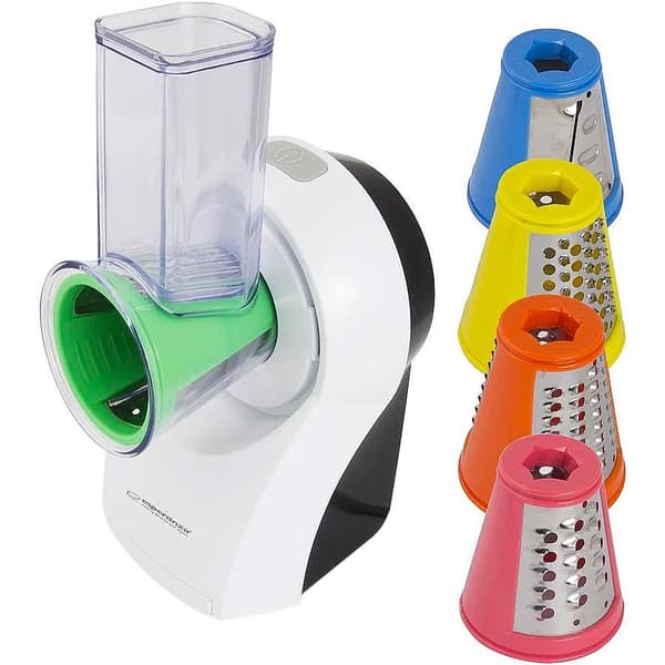 Effektiv elektrisk rivjern med 5 utskiftbare deler, flerfarget Multifärg multicolor