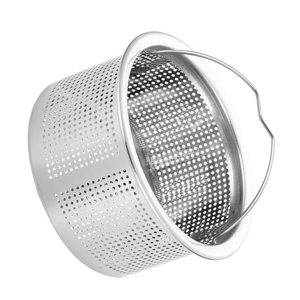 Sink Strainer with Handle 304 Stainless Steel Sink Drain Deep Cup Basket Strainer 3in Outer Diameter