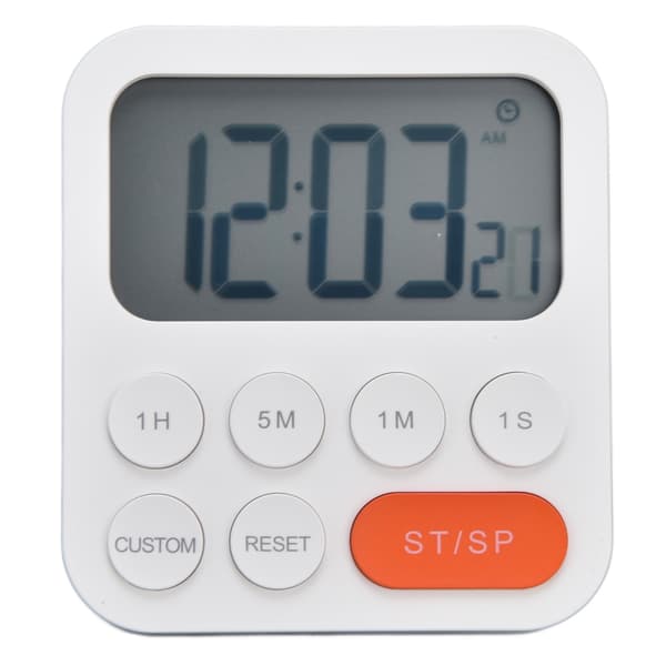 Digital kjøkkentimer, 3-trinns justerbar magnetisk nedtellingstimer for matlaging og studier