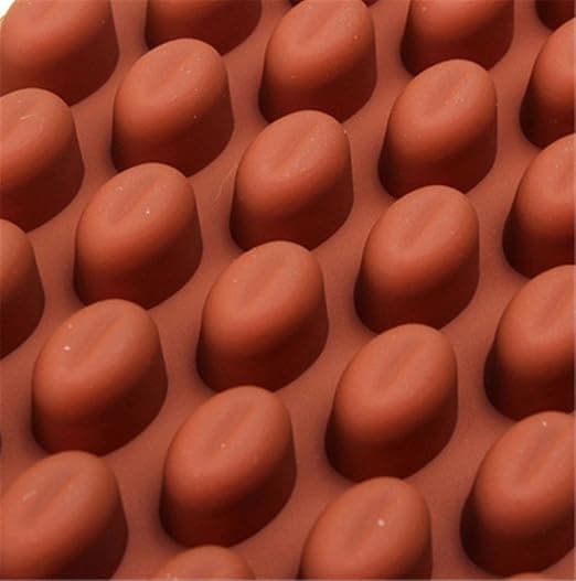 Kaffebønne Chokoladeform 55 Huller 3D Silikone Non-Stick Chokolade