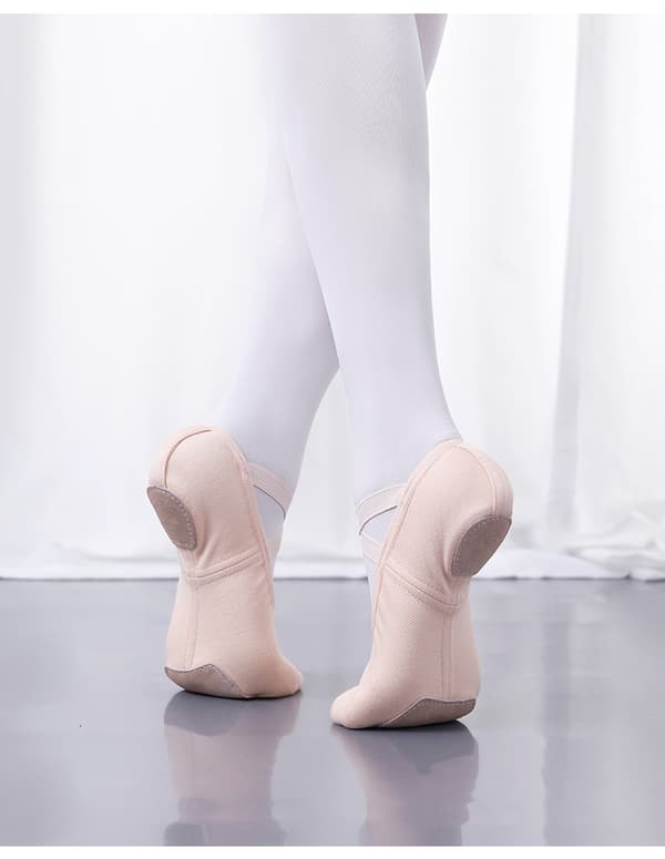 Demi Pointe balletsko rosa og sorte dansesko til børn
