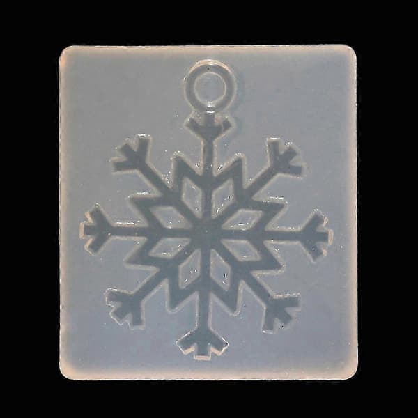 Silicone Mold Snowflake DIY Craft Jewelry Making Pendant Epoxy Resin White White
