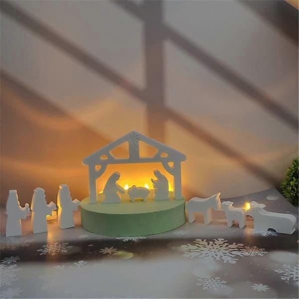 DIY-form til Jesu fødested, juledekoration, boligindretning