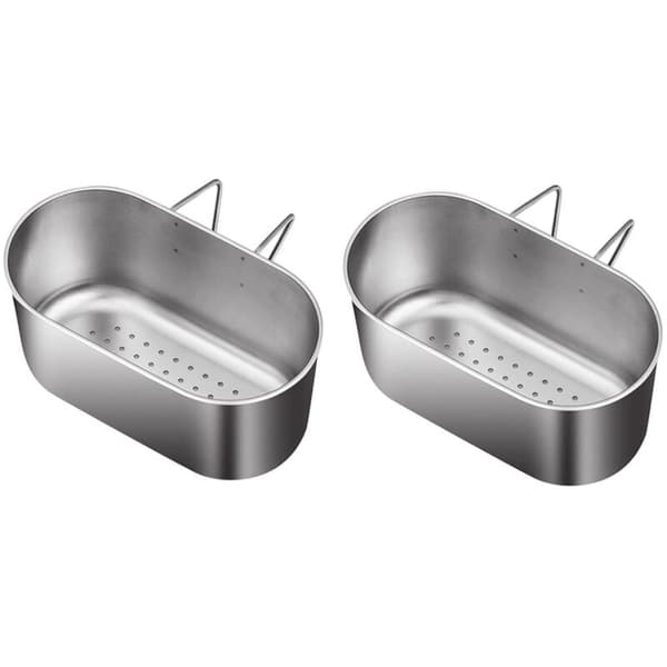 2-pack diskbänksavloppskorg, diskbänk, avfallsfilter hängande ställ, filterhållare