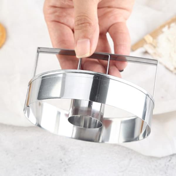 2 stk brødbakeformer kakeformer rustfritt stål runde enkle å avforme Bruk til husholdnings-DIY