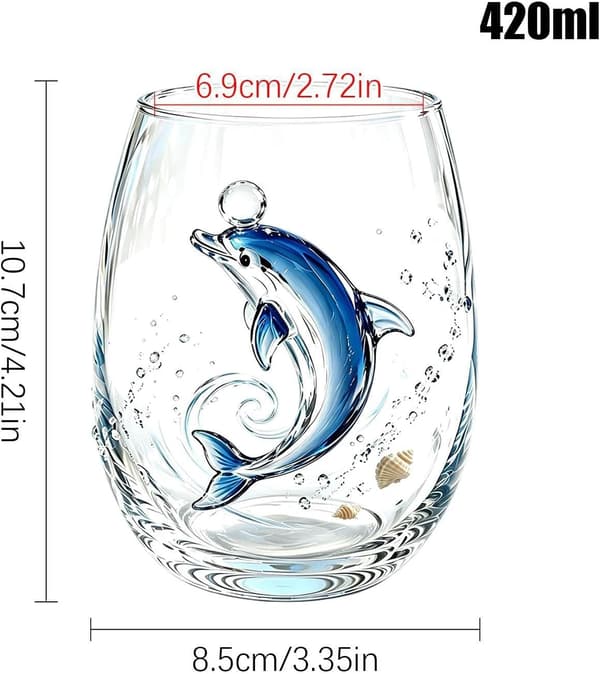 Glasvaror med blå ring, 42 cl, transparent, 2D, lekfull B - B