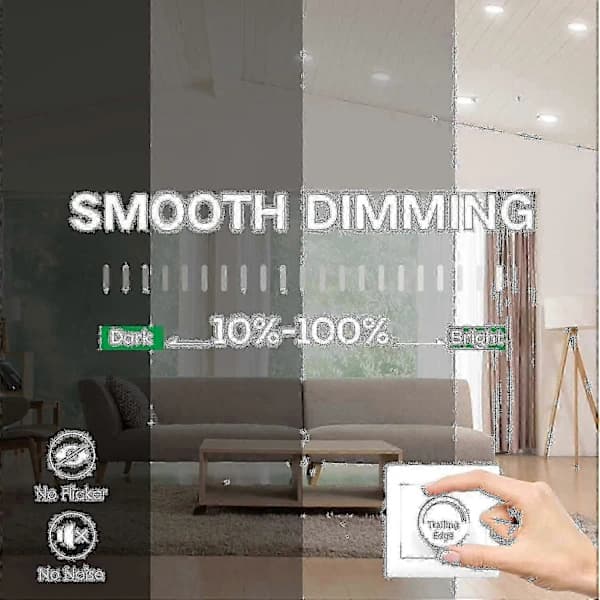 12 stk 7W Hvit LED Downlight Innfelte Taklamper Smale Spotlights