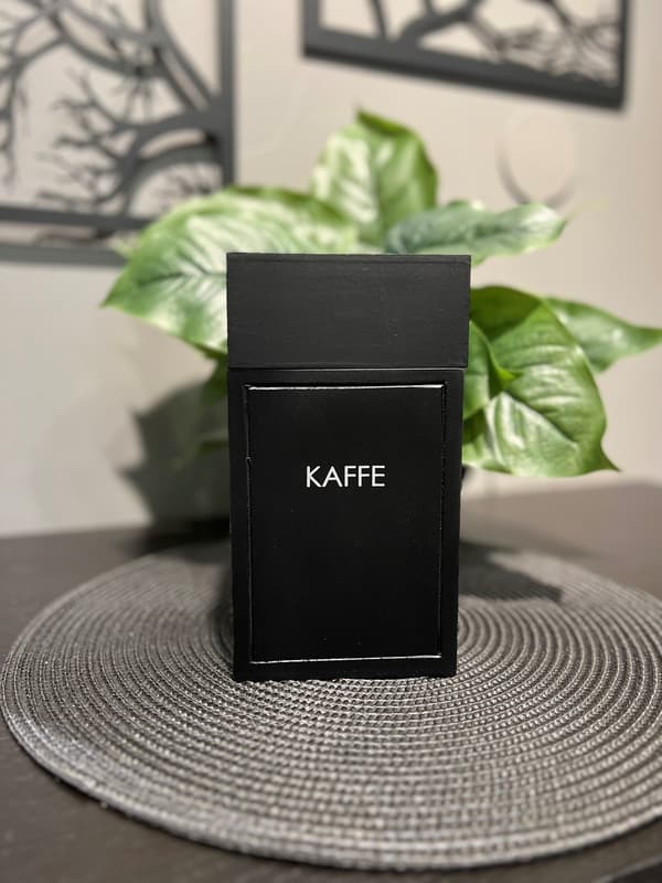 Kaffeboks Svart Tre Svart black