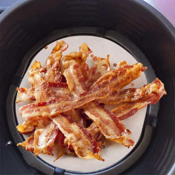 200 stk. Firkantet perforeret bagepapir til Airfryer