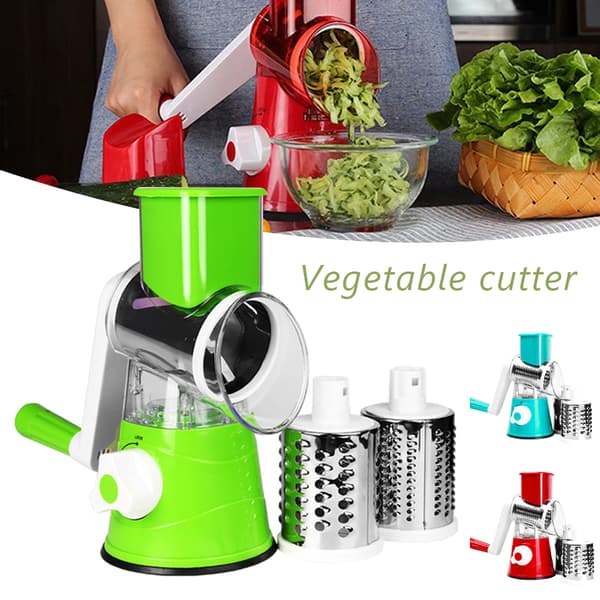 Multifunctional Rotary Grater Portable Manual Table Grater High-Efficiency Food Processor Blue Blue