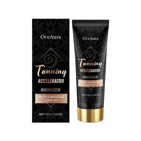 Black Skin Tanning Cream - Moisturizing, Glossy Finish, Even Complexion, 100g