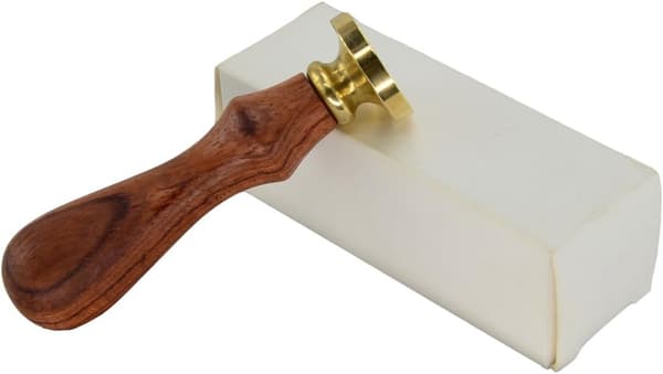 seglvoksstempel, retrostil, trestempel, mønster: rose, R0011 rose -