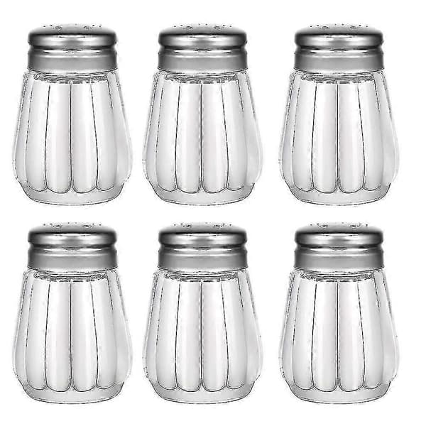 Mini Salt- och Pepparkar, 15 ml / 1/2 Oz Glas Kub Restnt Salt- och Pepparkar #YoGu shape2 shape2