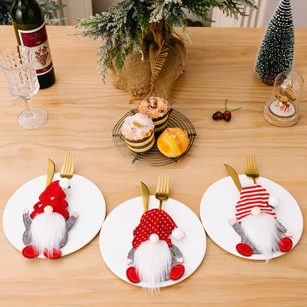 6-pack, Festive Santa Fork Covers - Perfect for Christmas Entertainment and Home Decor 6pcs 6pcs