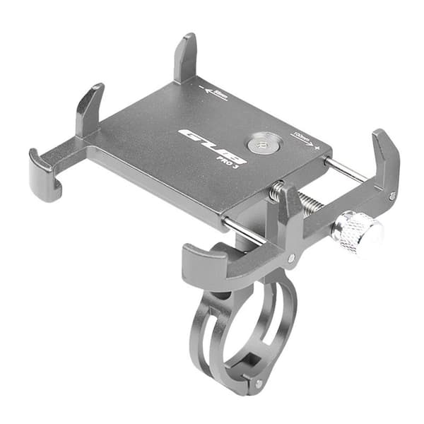 Gub Pro3 Shockproof Adjustable Aluminum Alloy Phone Holder with Eagle Claw Shape for Bicycle Silver Silver