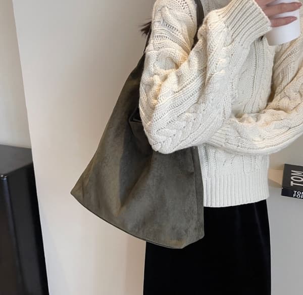 Vintage Botanisk Skuldertaske til Kvinder