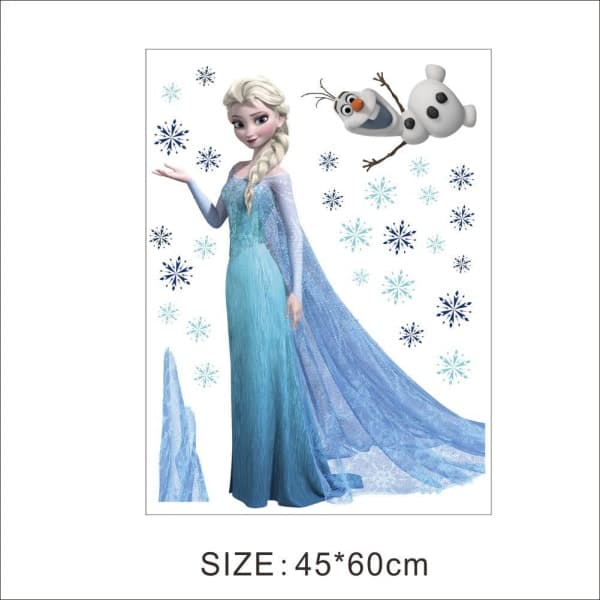 Frozen Disney Wall Decals for Kids' Room - Removable Elsa Decoration
