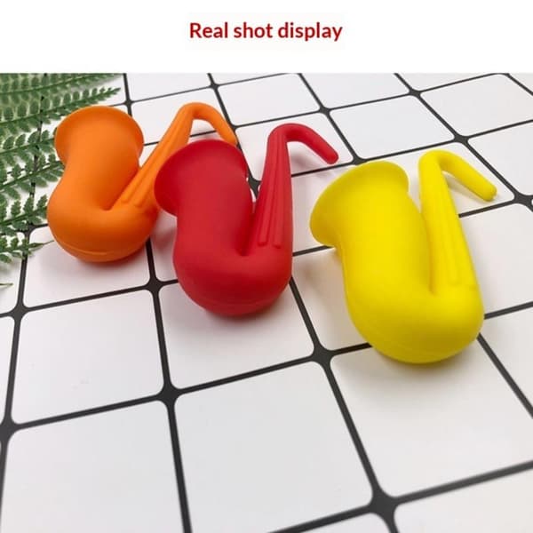 1PC Silicone Pot Lid Fixer Heat Resistant Spill-Proof Plug Pot A2