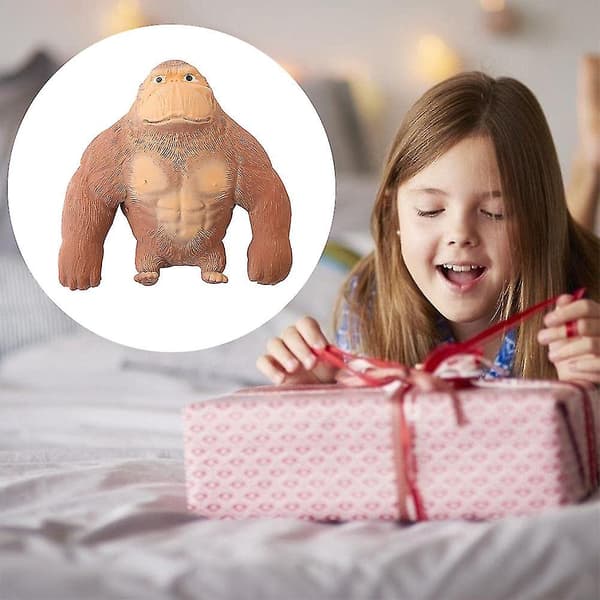 Gorilla Squeeze Legetøj Sjovt Abelegetøj Lindrer Stress Angst Sensorisk Legetøj Børn Voksne Julegaver