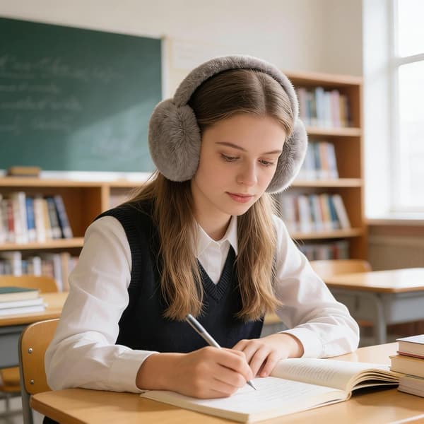 Vinteröronmuffar, vindtäta, ergonomiska, kalla vinteröronvärmare, flickvän, dam, studenter, tonåringar, äldre människor, pendling, cykling, brun Braun