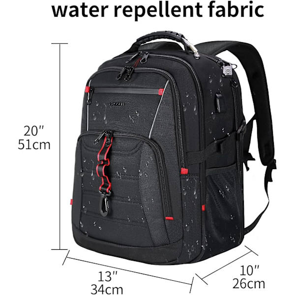 Men's Backpack 18.4 inch Laptop Backpack