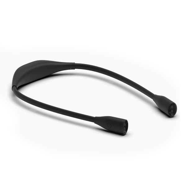 LED-halslampe for lesing, oppladbar med 4 LED-lys