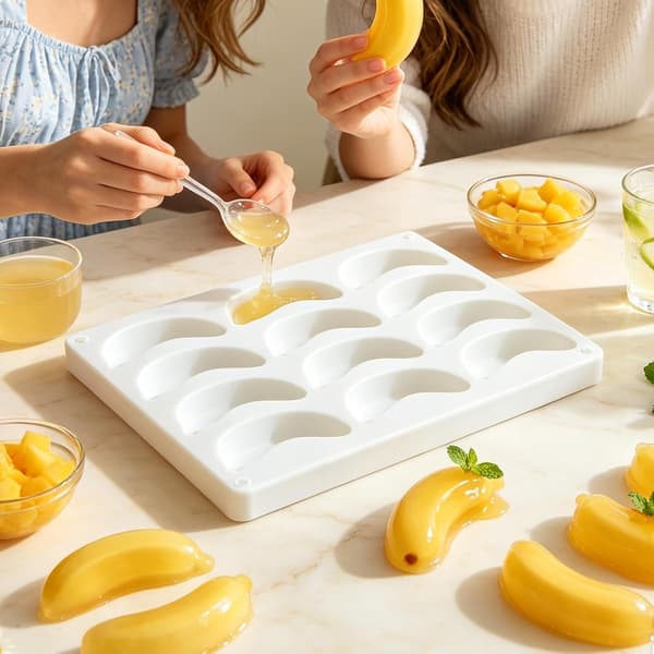 bananer form 12 Mulden Dessert-Mousse bananbakform -