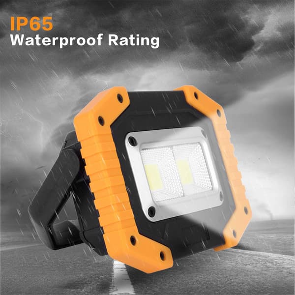 Two Sets COB 30W 1500LM LED Work Lights, Rechargeable and Portable
