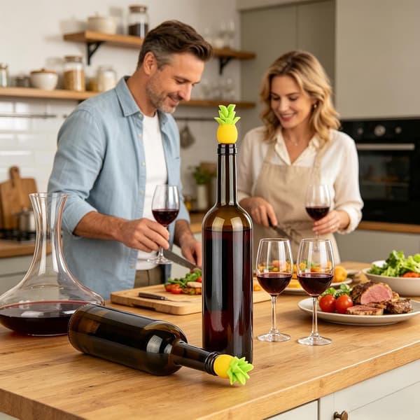 Vinflaskestopper ananasform holder frisk -