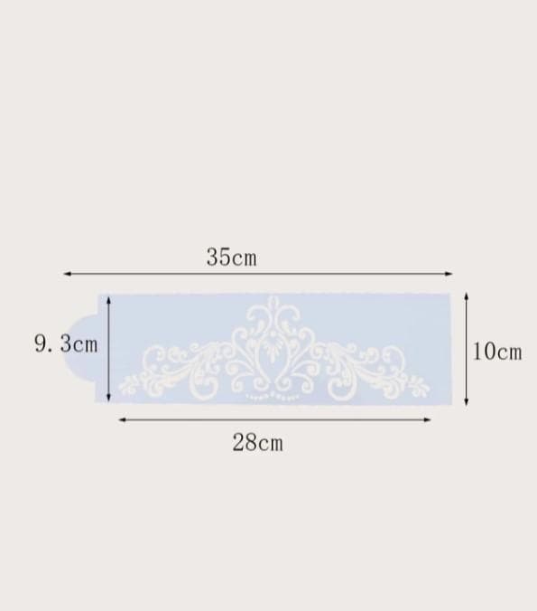 Kakkustensili sabluuna Damask 4-pakkaus