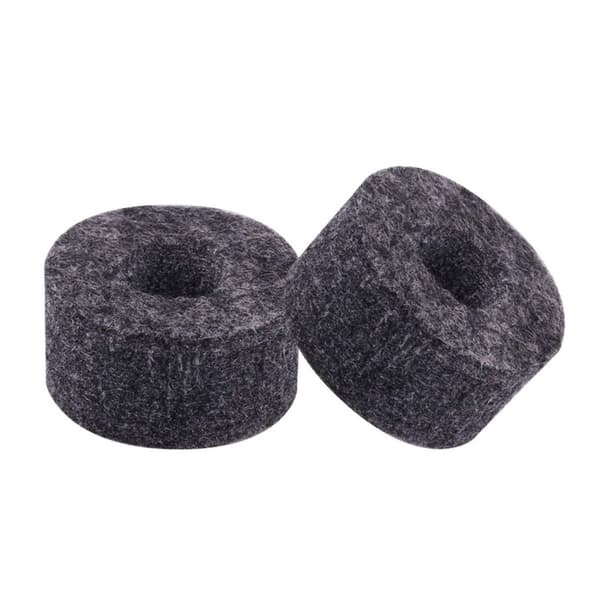 48 Pcs Cymbal Stand 25mm Felt Washer + 12 Pcs Sleeves Replacement for Shelf Drum Set