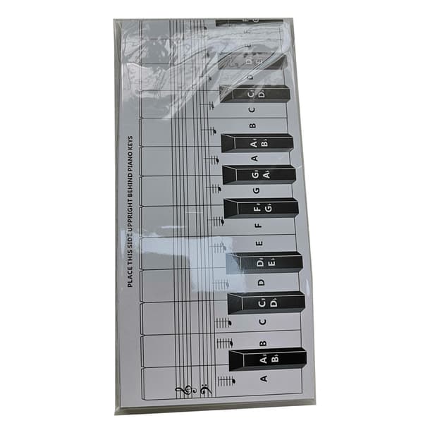 88-Key Piano Keyboard Practice Paper Comparison Chart Standard 1: