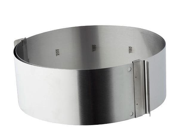 Kakeform / Kakering justerbar 16-32 cm Funksjon Silver silver