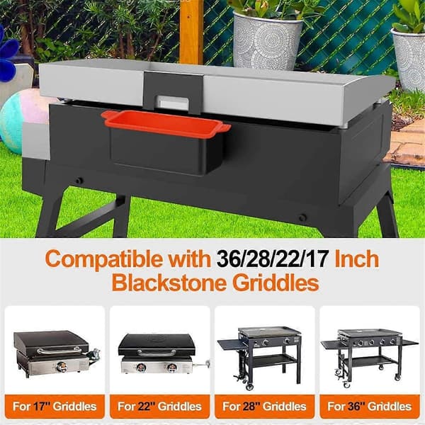 Orange Silicone Grease Cup Liners, Reusable Grease Collection Cup Liners BBQ Grease Pan, Drip Tray