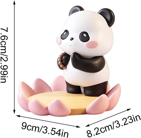 Panda telefonholder harpiks dyrepynt til hjemmet -