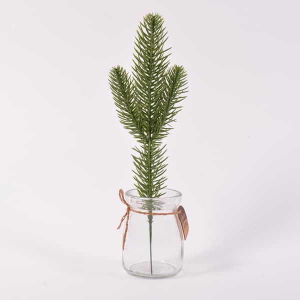 30 st konstgjorda tallgrenar, gröna växter, tallnålar, DIY