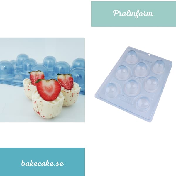 Pralineform Kuppel Chokoladeform - BWB 9409 - Special 3-delt form