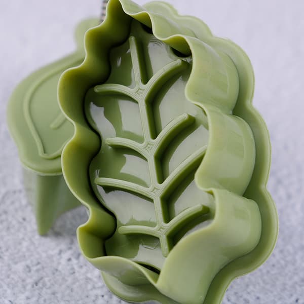 4 stk/sæt DIY bladform 3D cookie udstikkere kiks forme 4 STK 4 PCS onesize