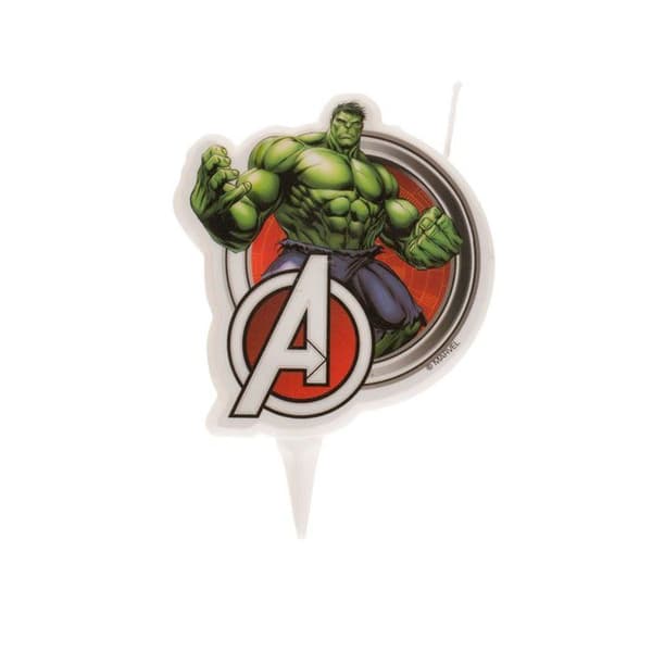 Hulk Avengers bursdagslys 7,5 cm