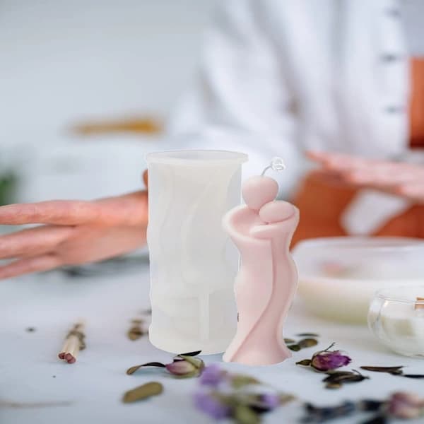 3D Human Body Figures Molds Hugging Abstract Human Body