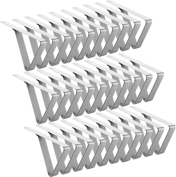 Tablecloth Clips 30-pack Picnic Table Clips Stainless Steel