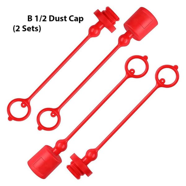 Dust Cap and Socket Protector for Hydraulic Coupling -B 1/2, Fits Hydraulic Coupling