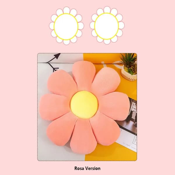Söt Blomster Golvkudde Blommig Kudde Dekorativ Kudde Indie Rum