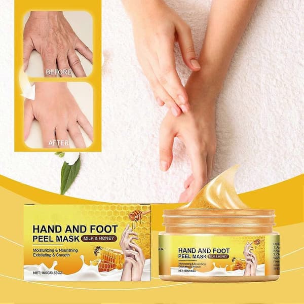 Milk & Honey Moisturizing Exfoliating and Smoothing Hand and Foot Peeling Mask