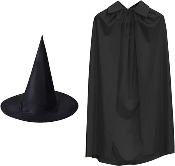 Halloween-kappe 140 cm, åndbar, til unge og voksne -