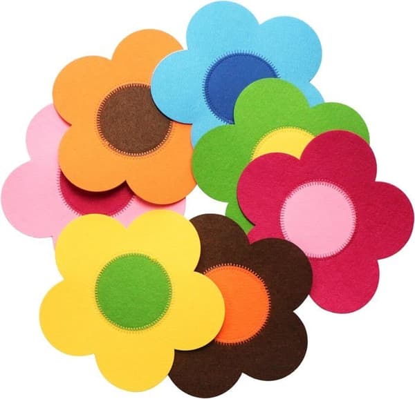 Pan Protector, Felt Pan Protector, 7 Pieces, 25 cm Diameter, Separate and Protect, Cookware Surfaces