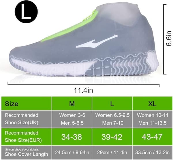 Waterproof Shoe Covers, Reusable Foldable Non-slip Rain Shoes DXGHC